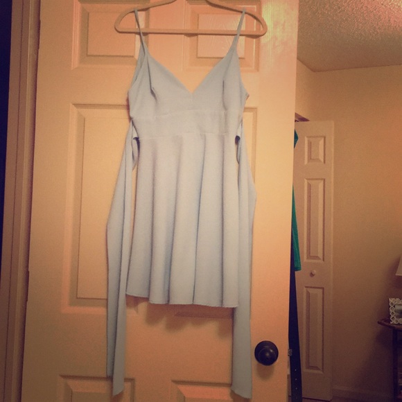 Sky Blue Skater Dress - Picture 2 of 7